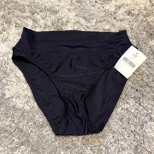 Small Black High Waisted Swim Bottoms